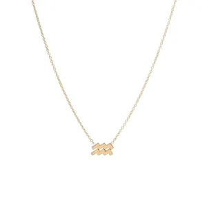 14k Midi Bitty Zodiac Necklace