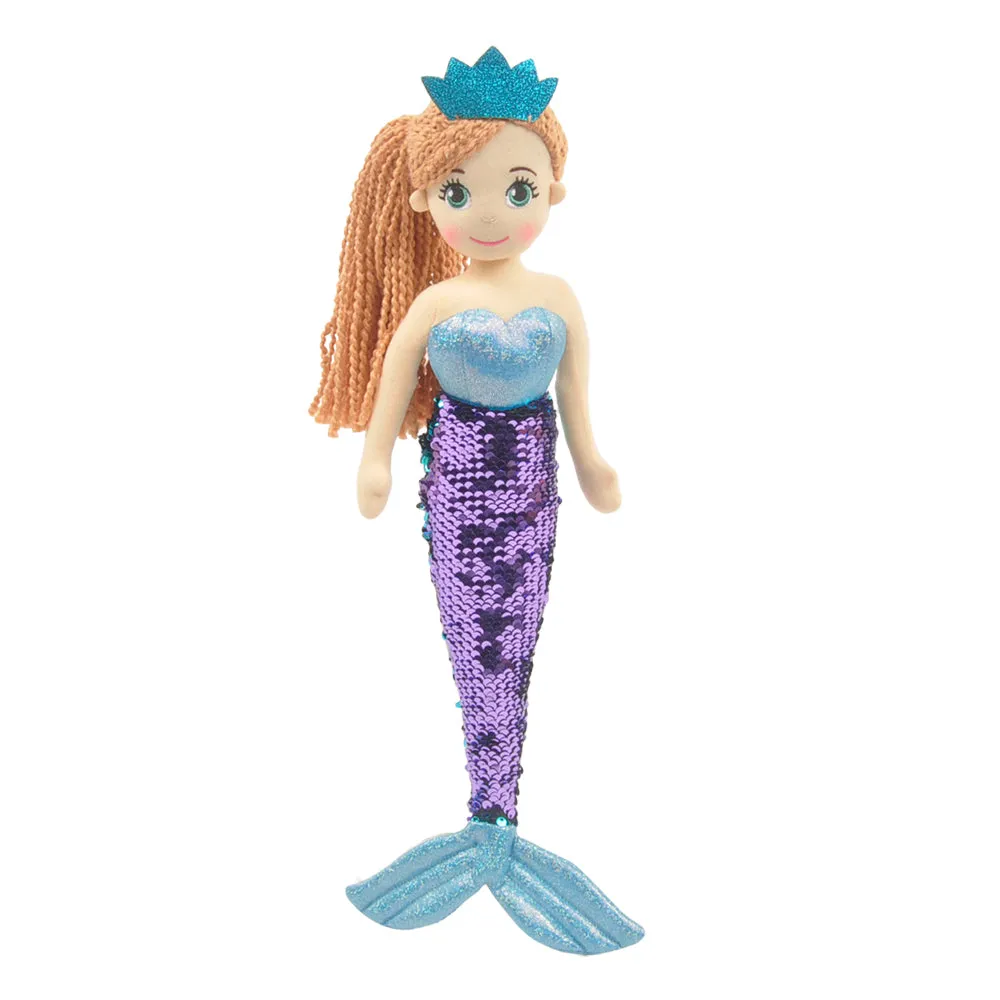 18" Perla Mermaid W/ Reversible Sequin Tail (89001)