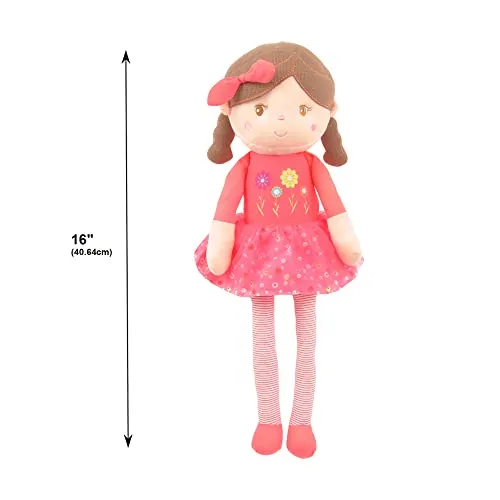 20" Coral Olivia Doll Stuffed Rag Doll (89150CORAL)