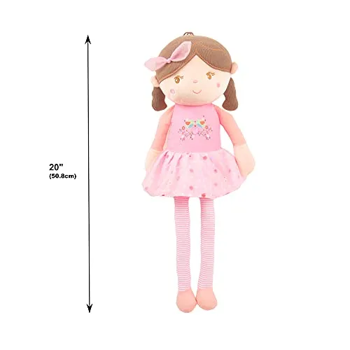 20"  Pink Olivia Stuffed Rag Doll (89150PINK)