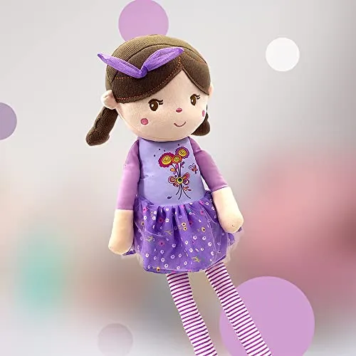 20" Purple Olivia Stuffed Rag Doll (89150PURPLE)