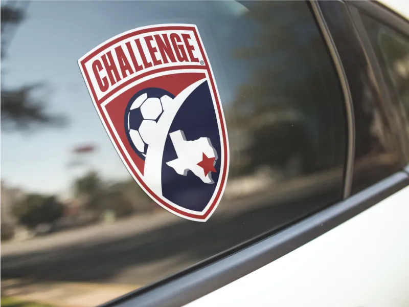 6" Challenge Car Window Decal