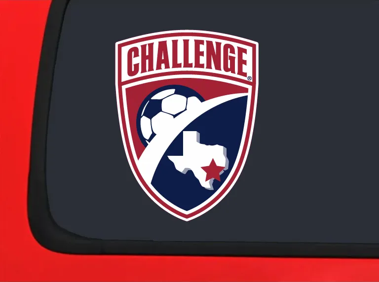 6" Challenge Car Window Decal