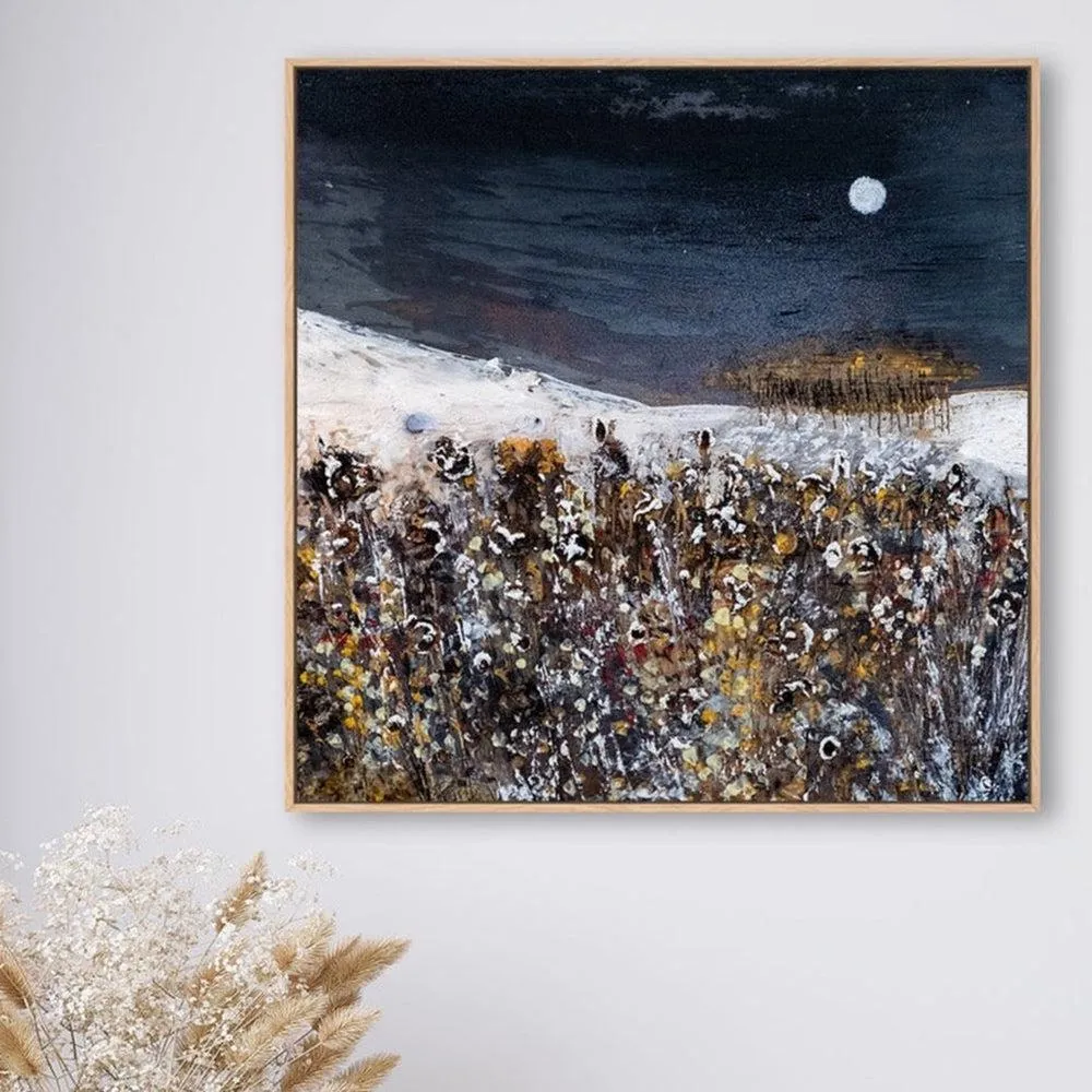 A Moonlight Snowfall , By Louise O'hara