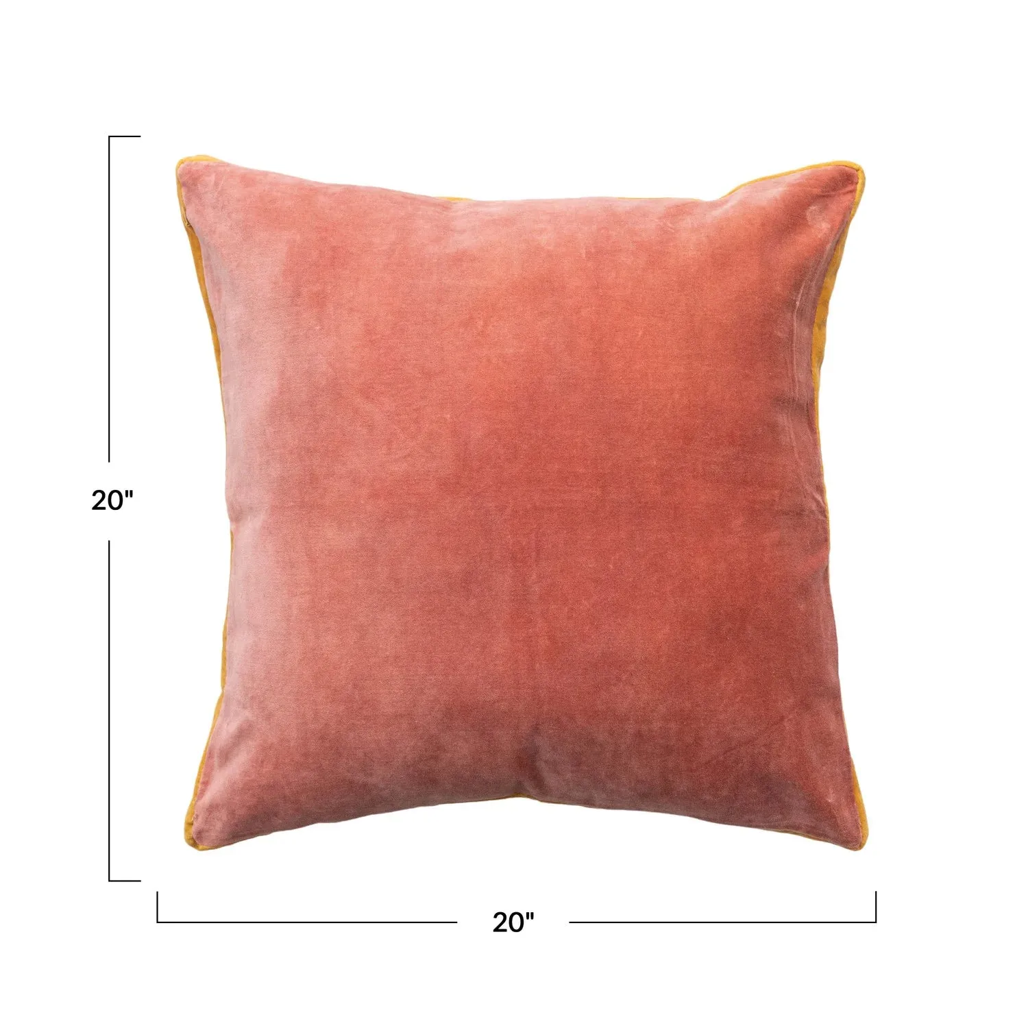 Apricot Velvet Pillow