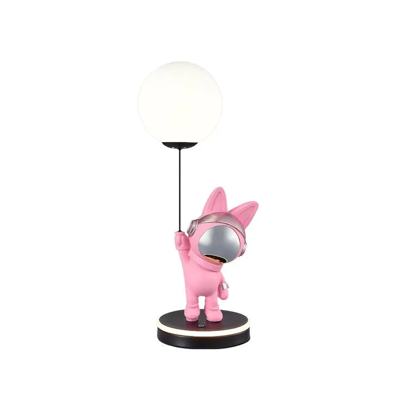 Astronaut and Planet Lamp