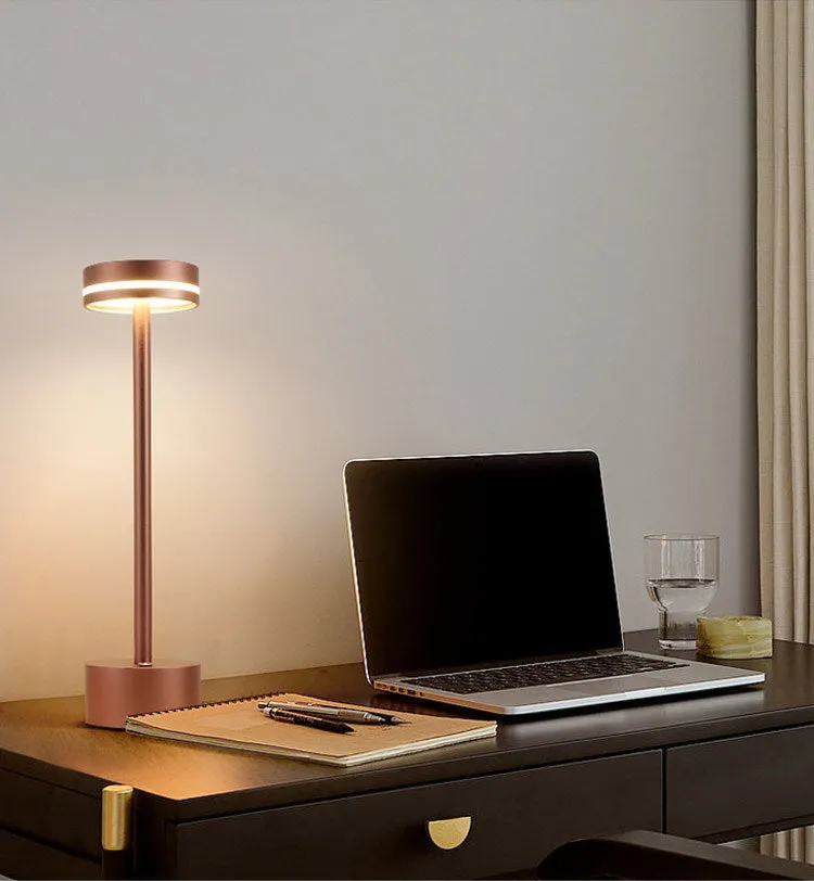 Battery Desk Lamp Retro Bedside Metal Desk Lamp