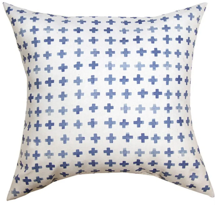 Blue Escape Indoor/Outdoor Reversible Pillow by Lisa Audit©