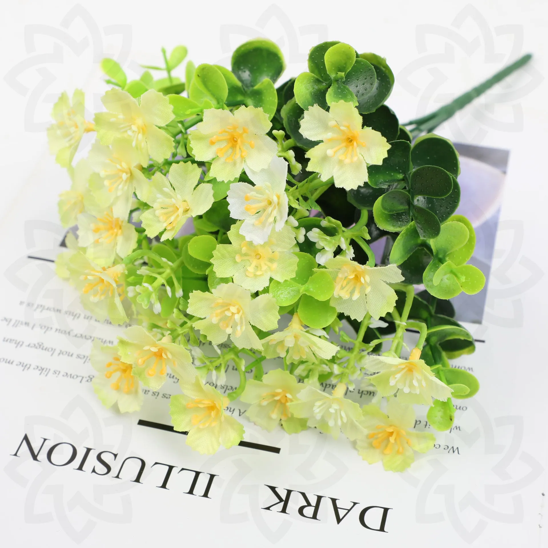 Bulk 10" Artificial Flowers Oxalis Outdoor UV Resistant Fake Outdoor Plants Wholesale