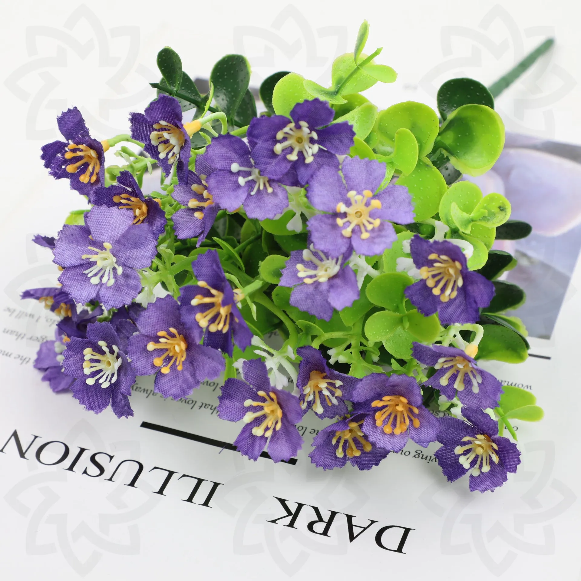 Bulk 10" Artificial Flowers Oxalis Outdoor UV Resistant Fake Outdoor Plants Wholesale