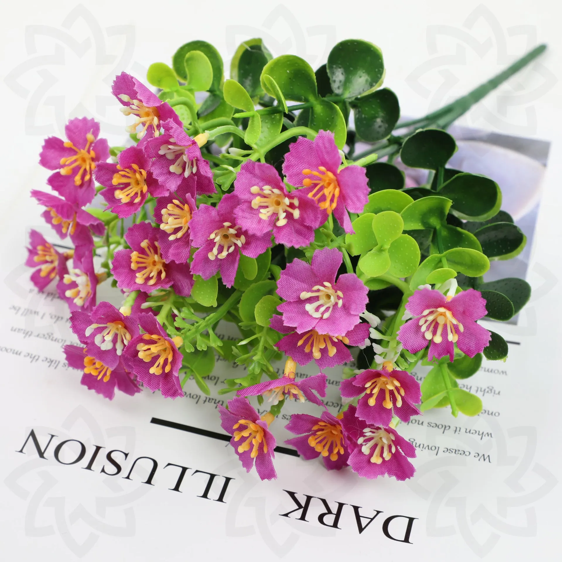 Bulk 10" Artificial Flowers Oxalis Outdoor UV Resistant Fake Outdoor Plants Wholesale