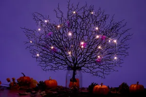 Bulk Exclusive Halloween Artificial Tree Branches with Spider Led Lights Antler Coral Twigs Wholesale