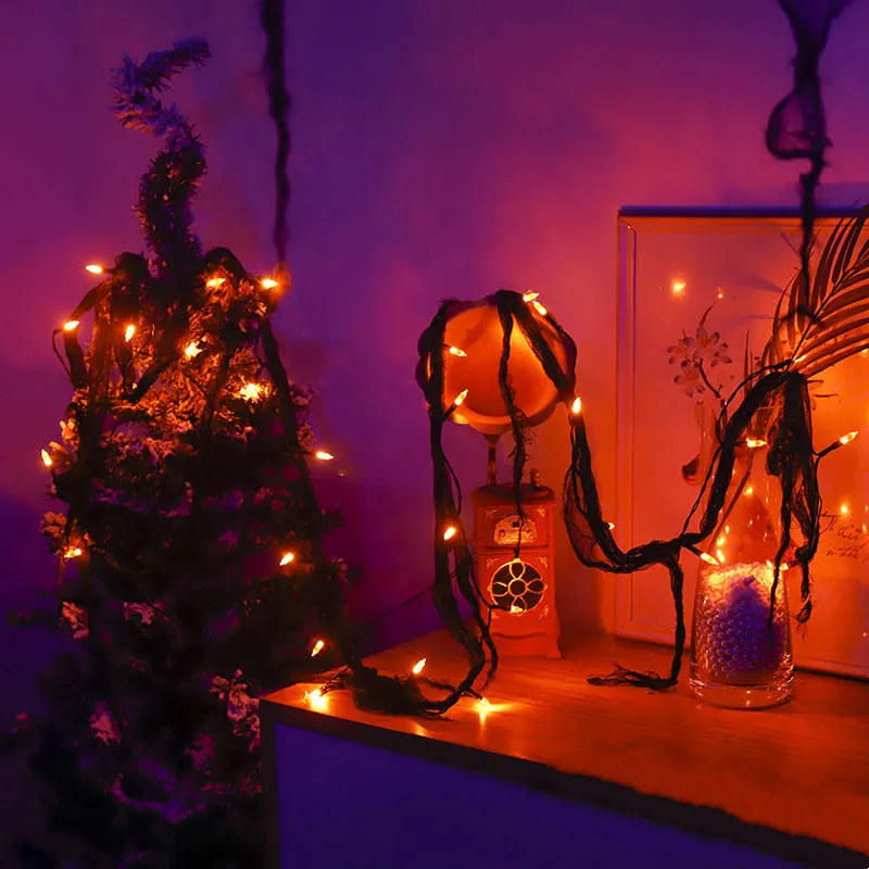 Bulk Halloween Ghost Festival Spider LED Light Imitation Branch Light Bulb 11.5 Feet Wholesale