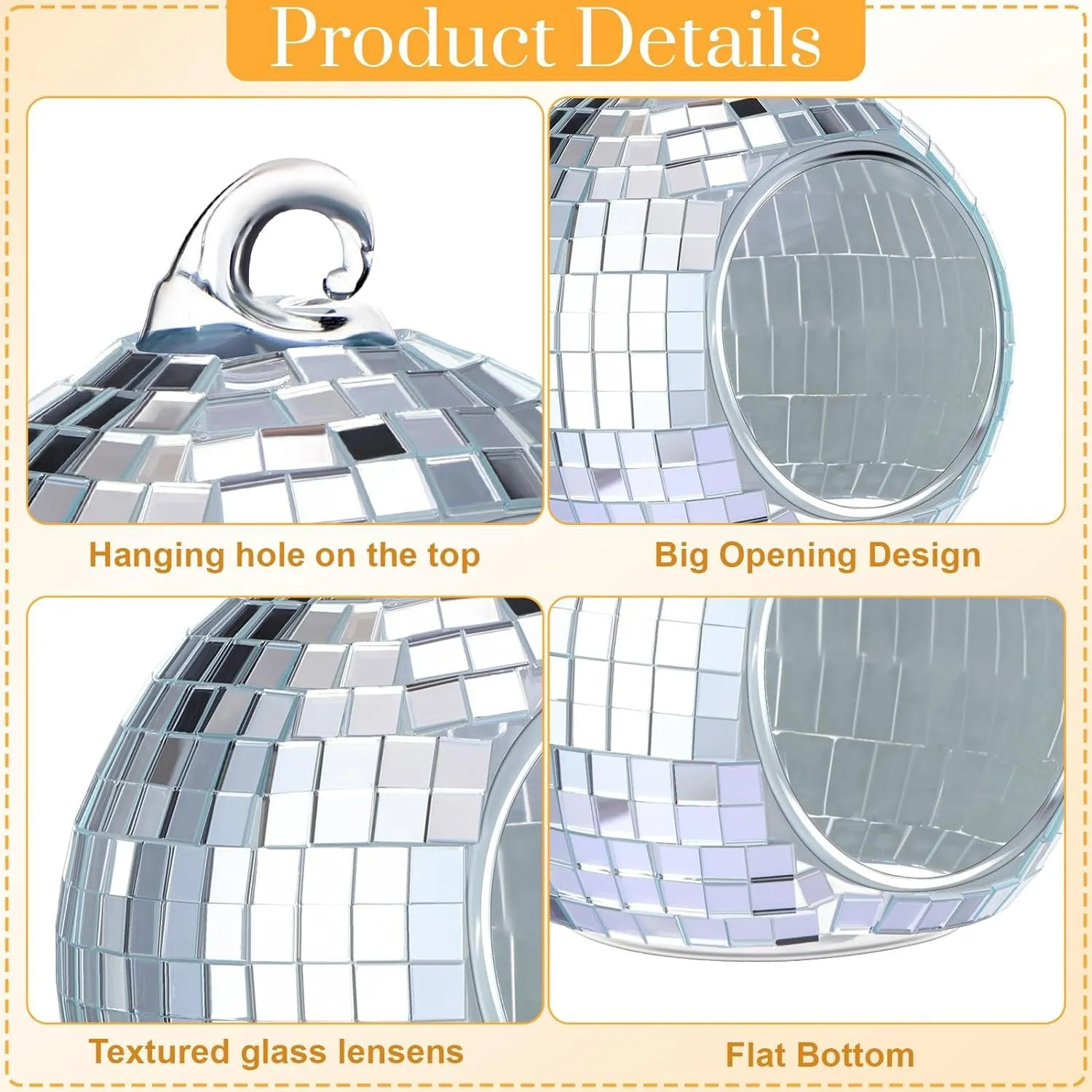 Bulk Hanging Disco Ball Vase for Crafts Groovy Decorations Wholesale