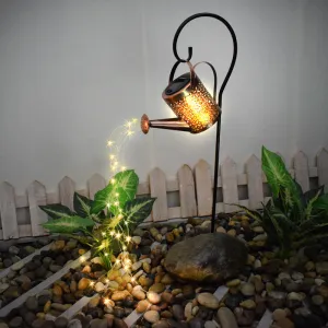 Bulk Outdoor Solar Garden Watering Can with Lights 31 Inch Wholesale