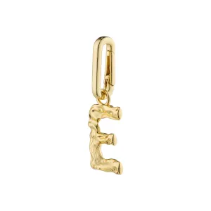 CHARM recycled pendant E, gold-plated