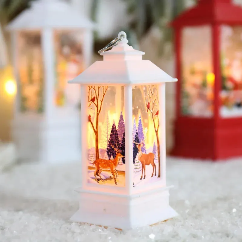 Christmas Candelabra Lamps Table Lamps Night Lights  Santa Claus Decorations   Christmas Desktop Decorations