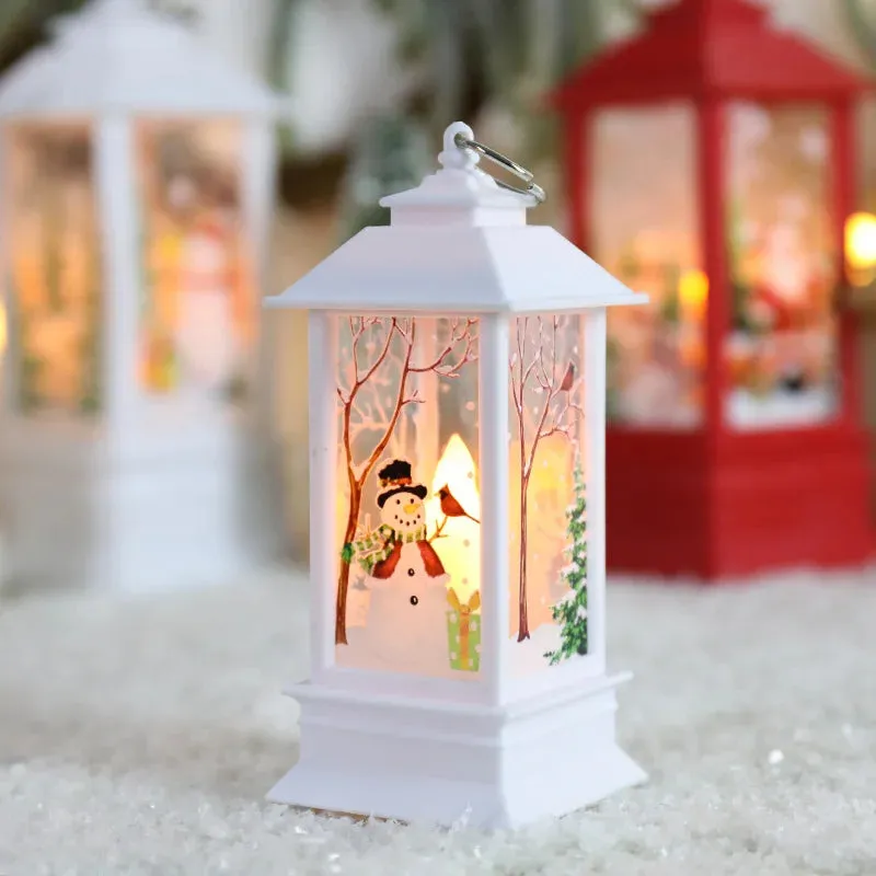 Christmas Candelabra Lamps Table Lamps Night Lights  Santa Claus Decorations   Christmas Desktop Decorations