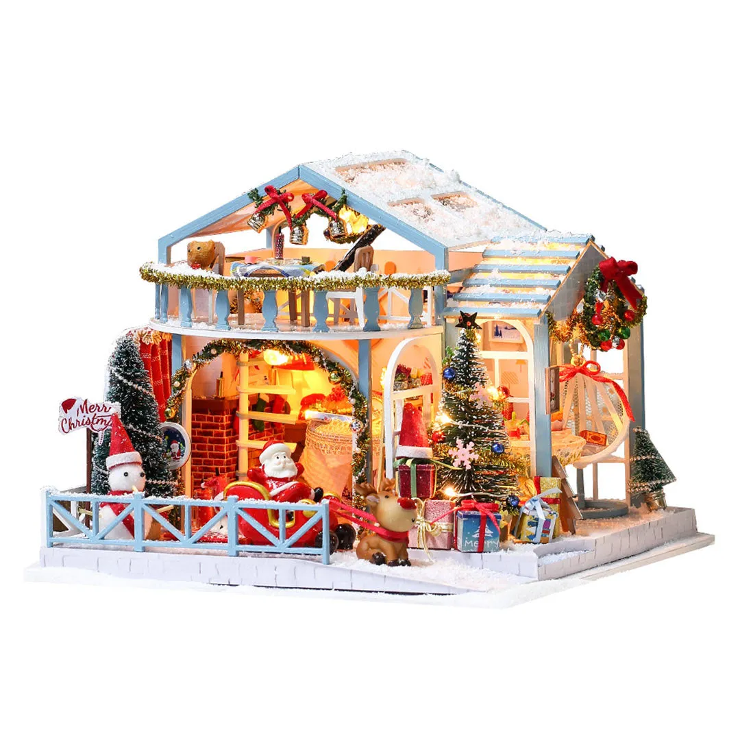 Christmas Night DIY Miniature House Kit