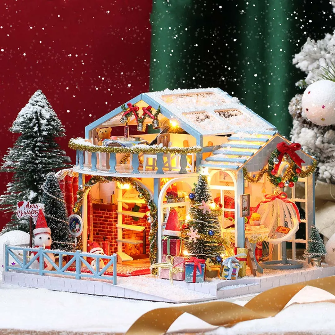 Christmas Night DIY Miniature House Kit