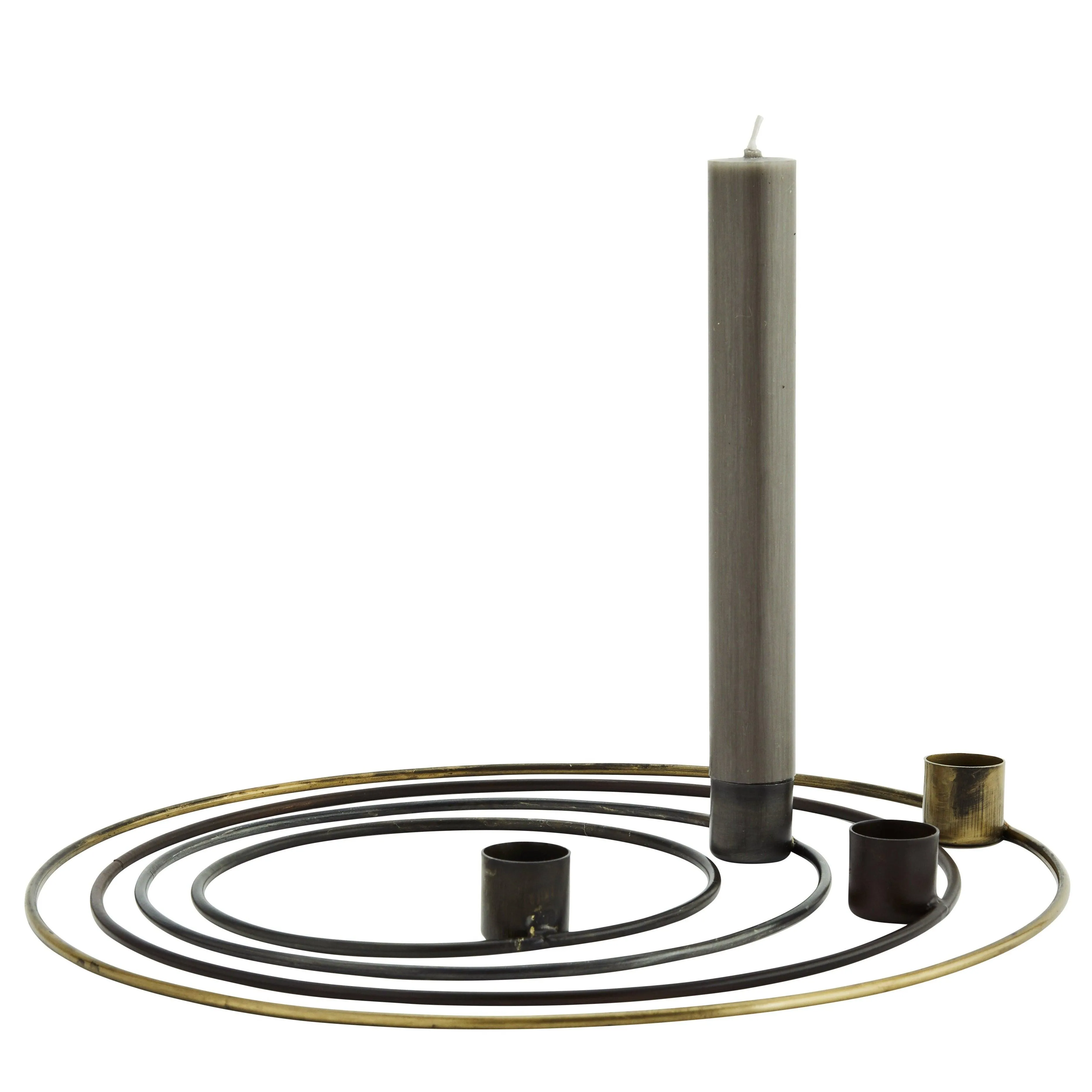 CIRCLES iron candle holder