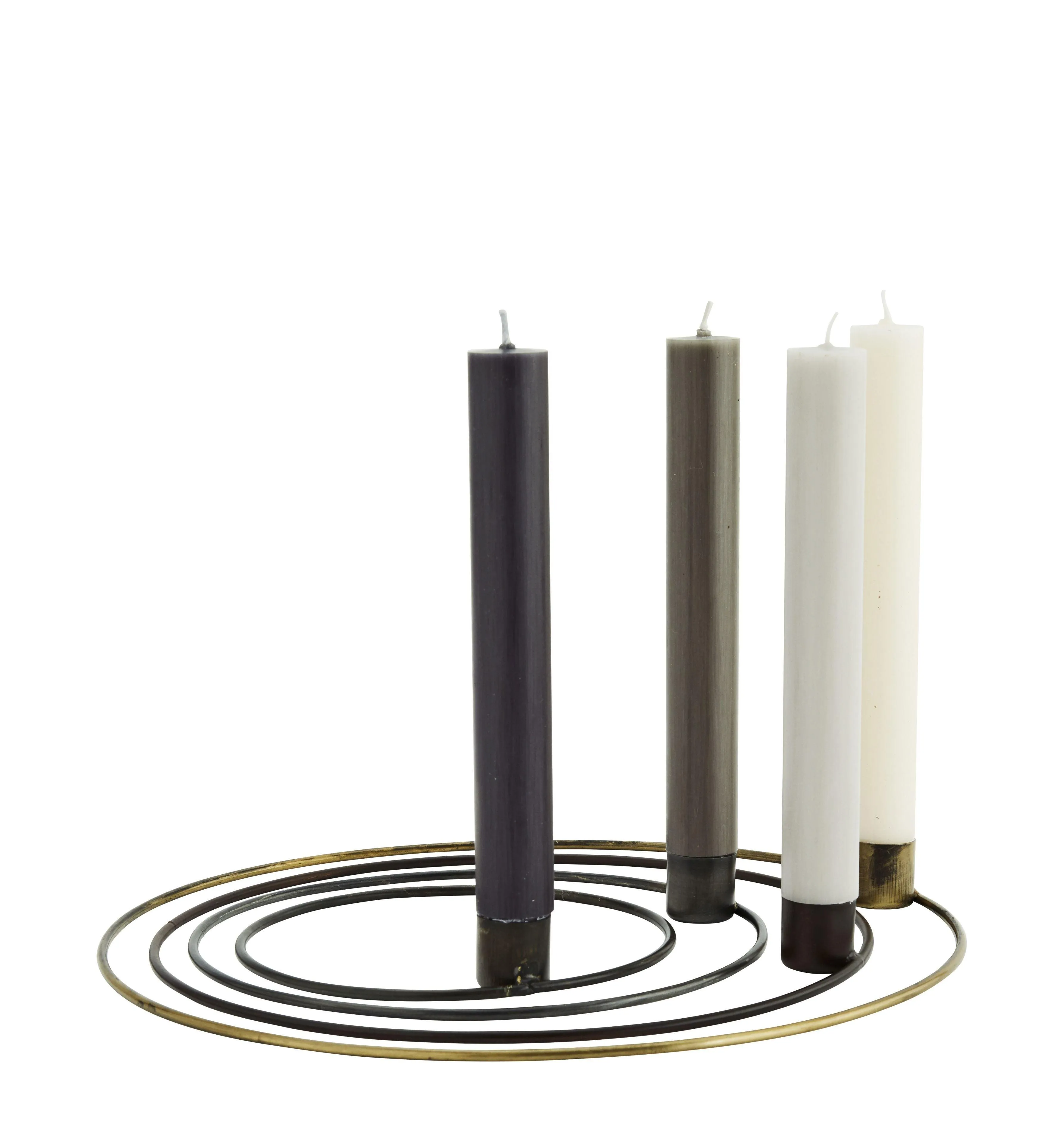 CIRCLES iron candle holder