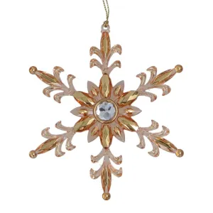 Copper Metallic Colour Snowflake