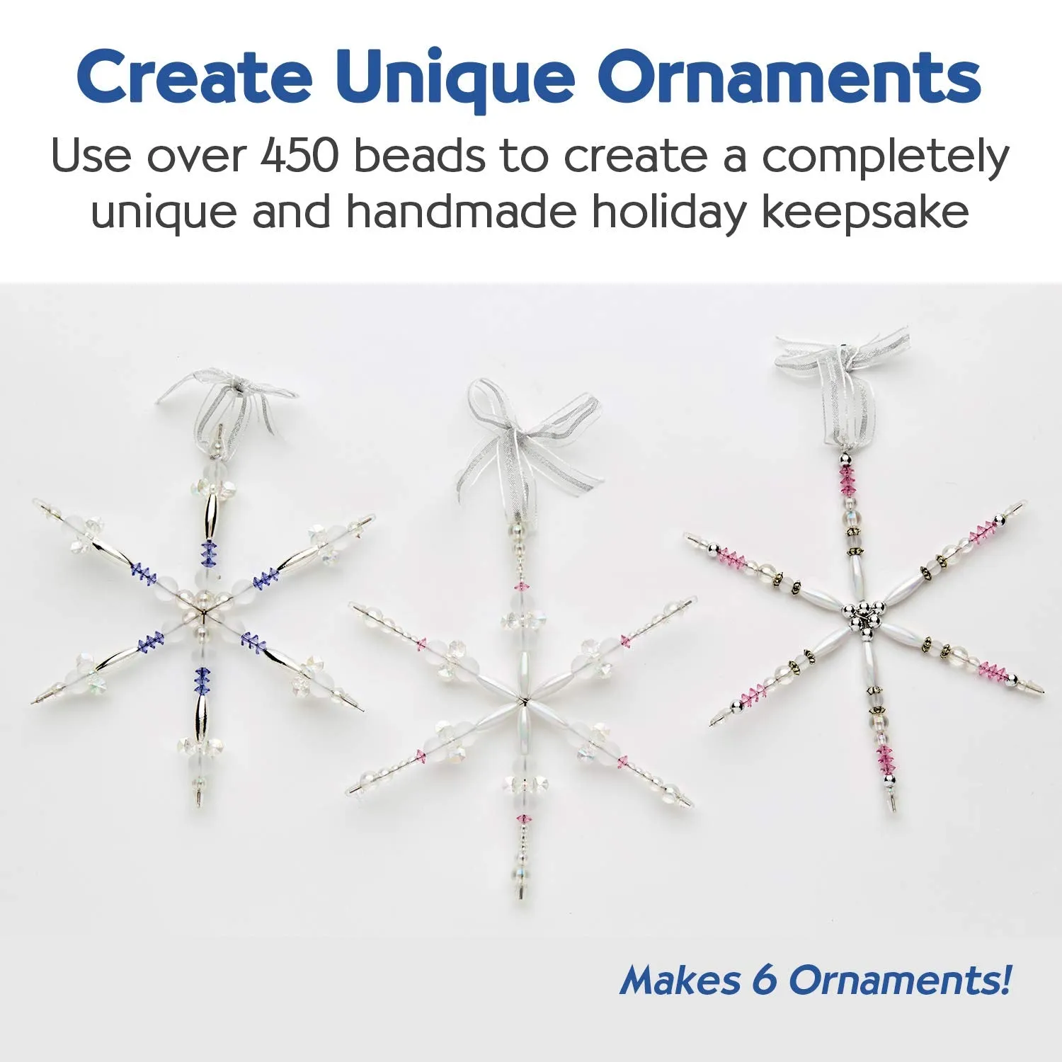 Creativity for Kids Beaded Snowflakes Ornaments sets