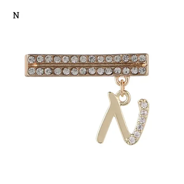 Decoration For Apple Watch Band 26 Letters Metal Charms Diamond Jewelry Charms Smart Watch Silicone Strap Accessories