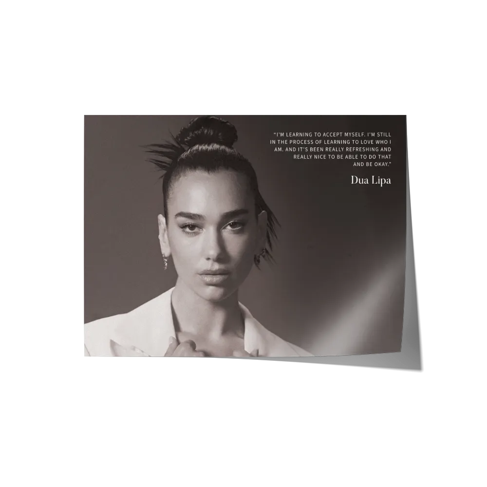 Dua Lipa Panoramic Landscape Poster: High-Quality, Full-Color Print