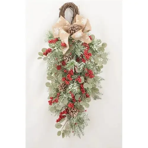 Enchante Berried Snowfall Teardrop 78cm