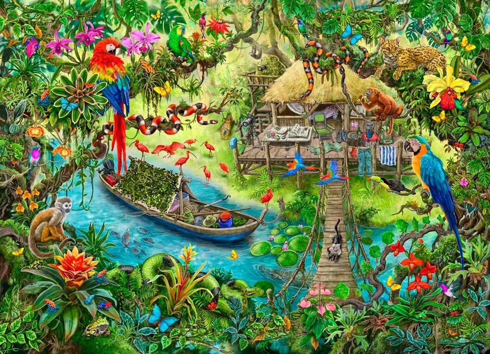 Escape Puzzle Kids 368 pc - JUNGLE JOURNEY