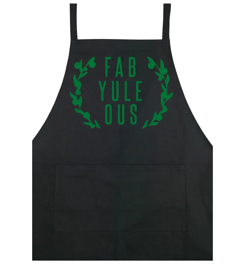 Fab Yule Ous - Apron - Black