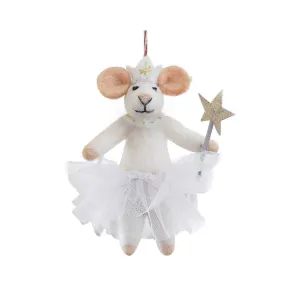 Felt Fairy Mouse Christmas Ornament