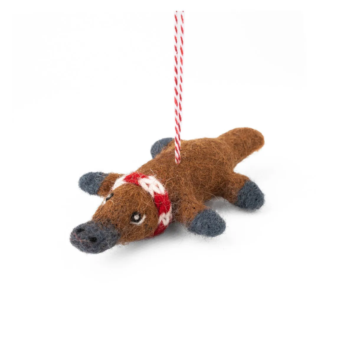 Felt Pete Platypus Christmas Ornament