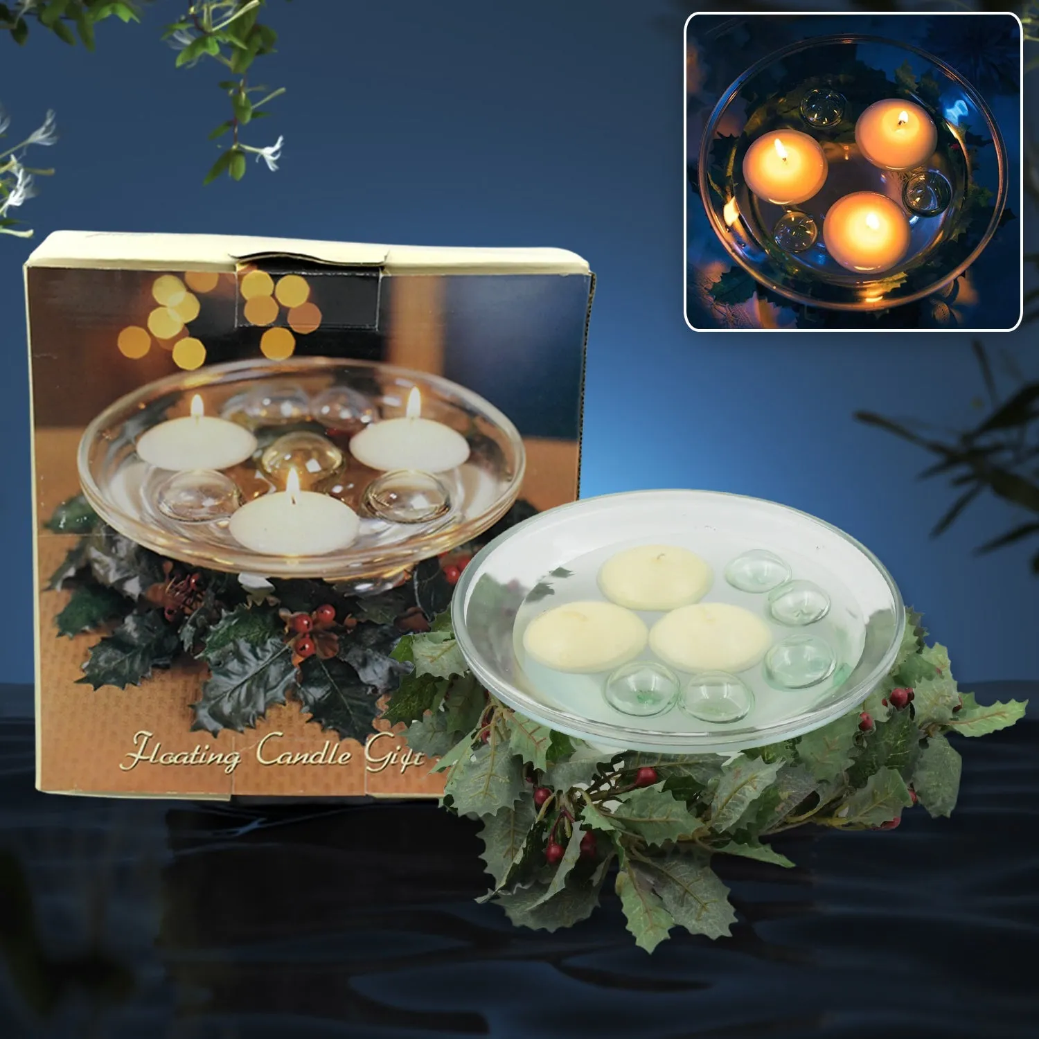 Floating Candle Holder (1 Pc): Romantic Ambiance, Table Decor