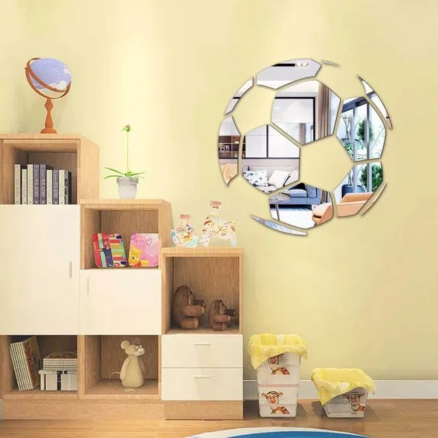 Football Soccer Ball Acrylic Mirror