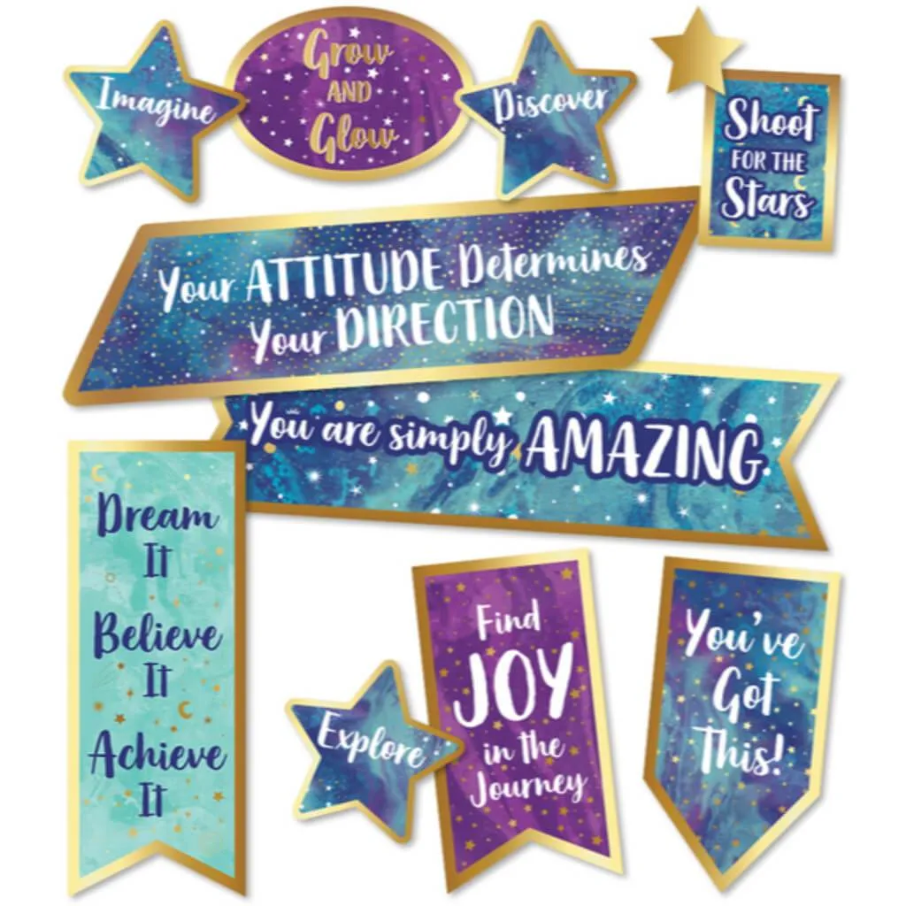 Galaxy Motivational Signs Bulletin Board