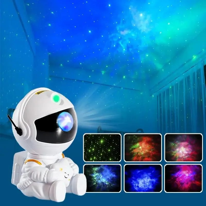 Galaxy Star Projector LED Night Light Starry Sky Astronaut Porjectors Lamp