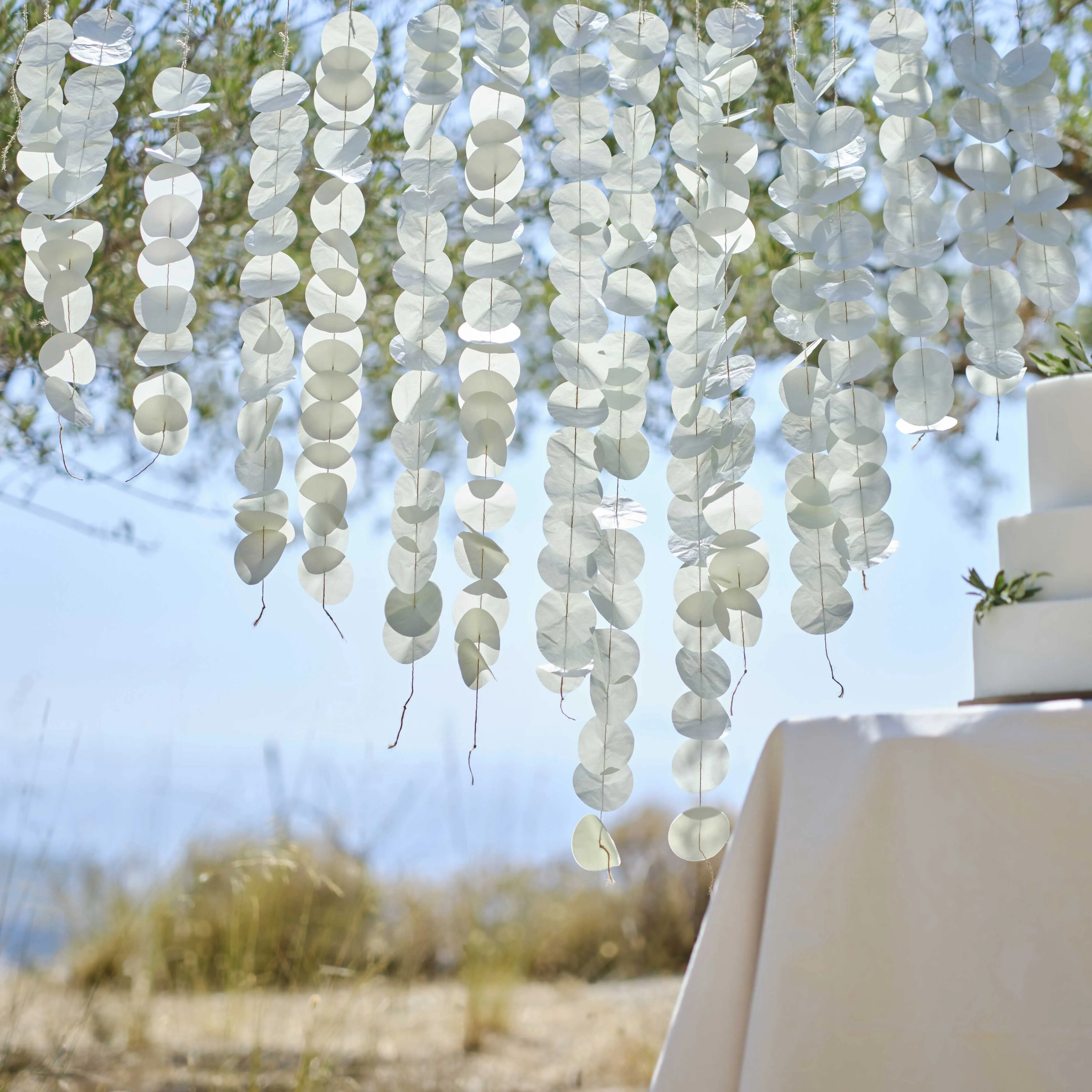 Ginger Ray sage paper decoration backdrop