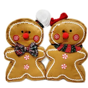 Gingerbread Couple Stuffed Holiday Plush