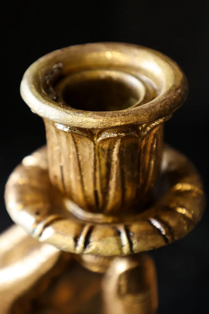 Gold Hand Candlestick Holder