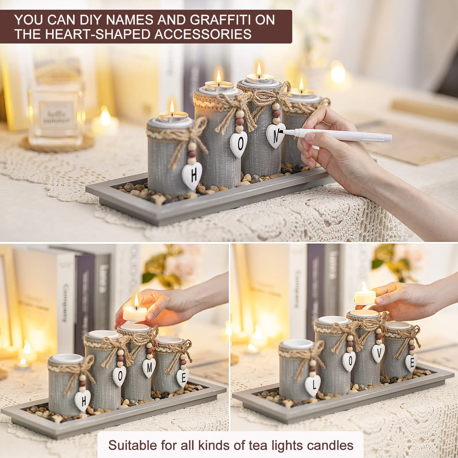 GoMaihe Tea Light Holder 4 Pieces