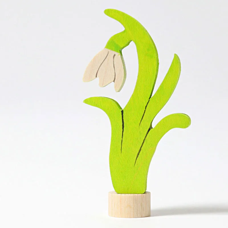 Grimm's Candle Holder Decoration-Snow Drop