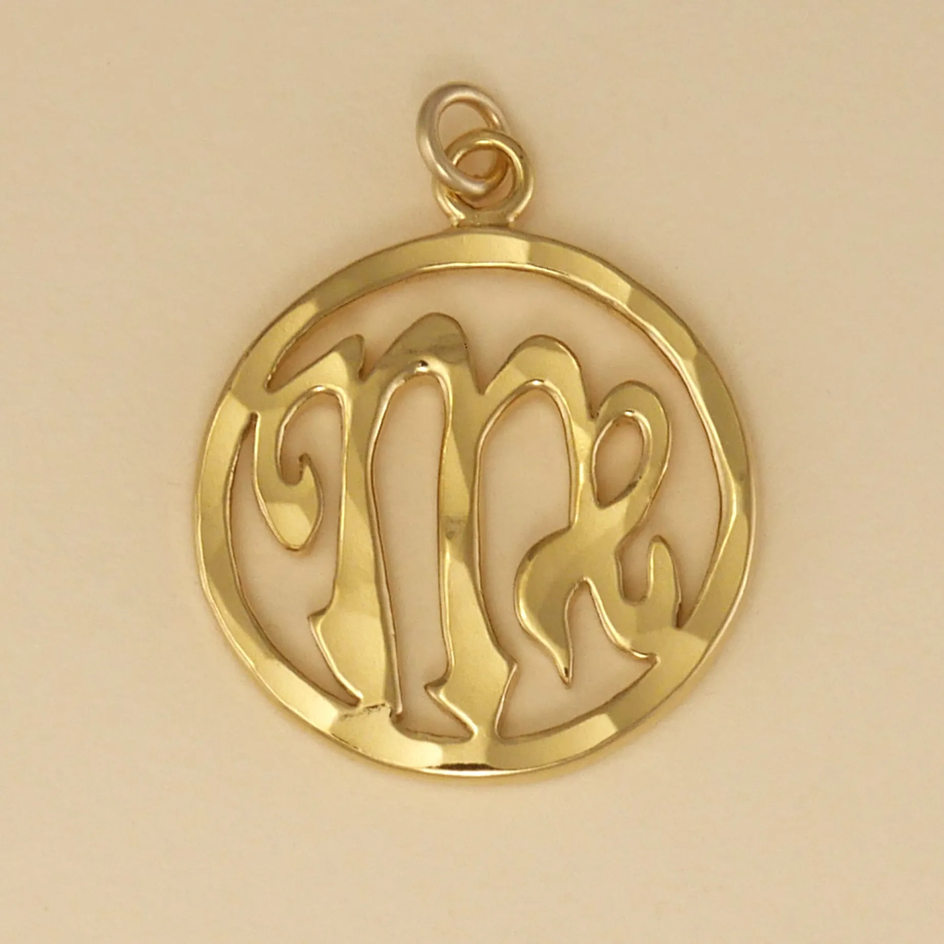 Hand Hammered Zodiac Sign Pendants