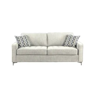 Hudson Platinum Sofa with 2 Pillows