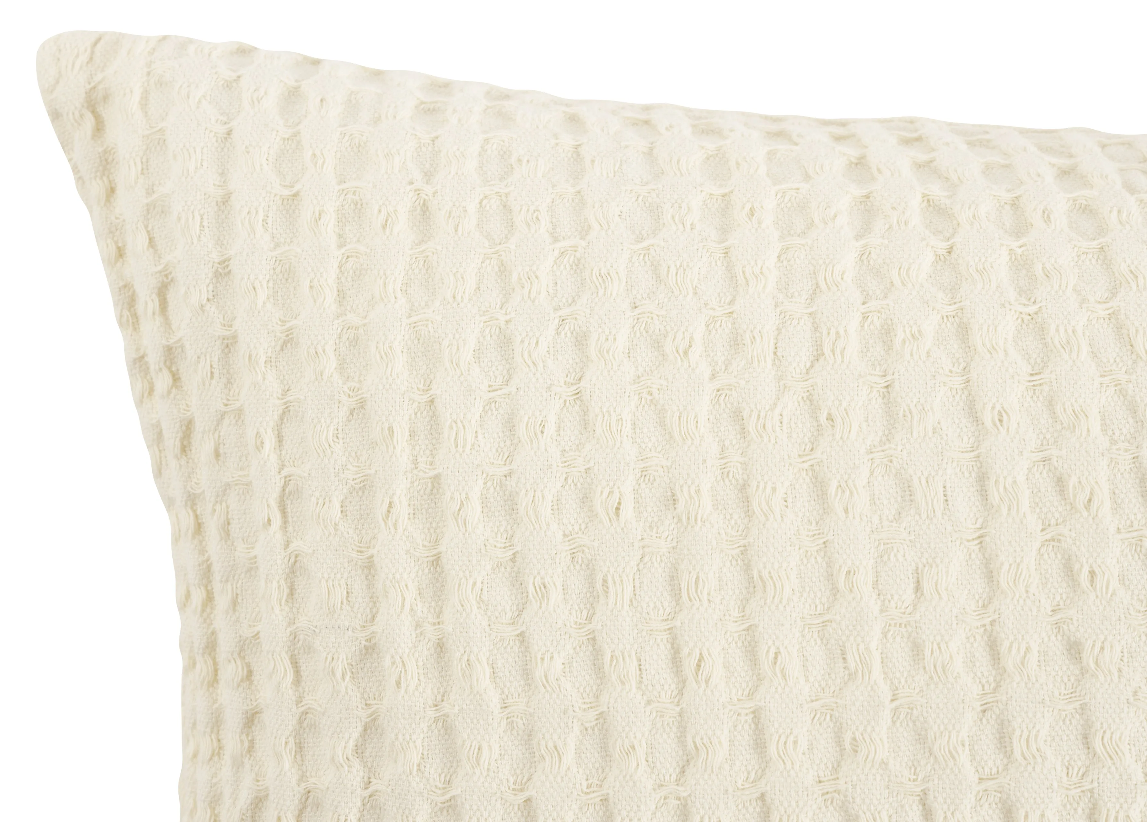 Jumbo Waffle Decorative Pillow With Feather Insert