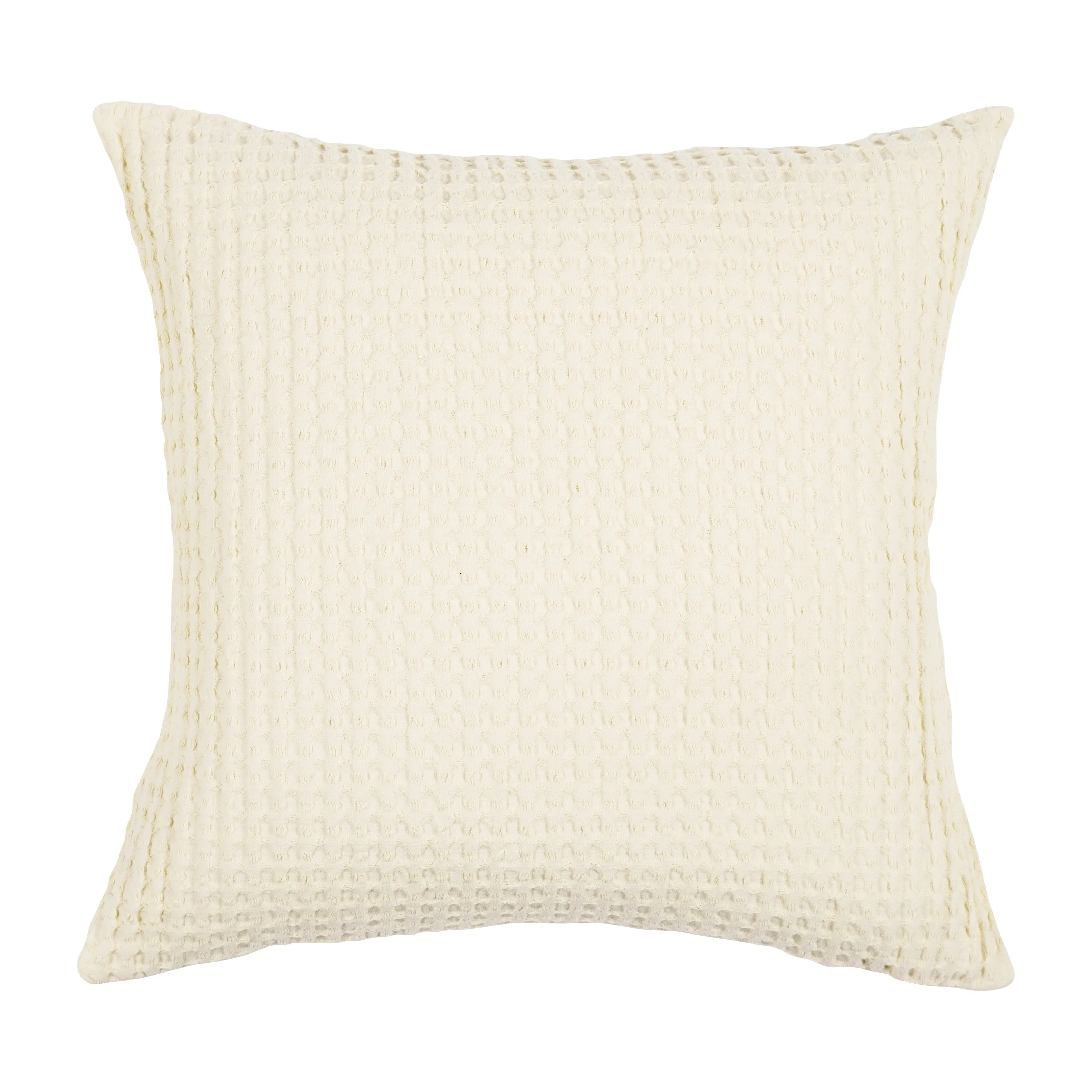 Jumbo Waffle Decorative Pillow With Feather Insert