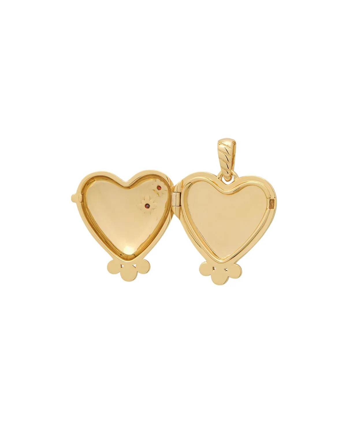 Love Heart Engravable Locket Pendant - 9k Solid Gold