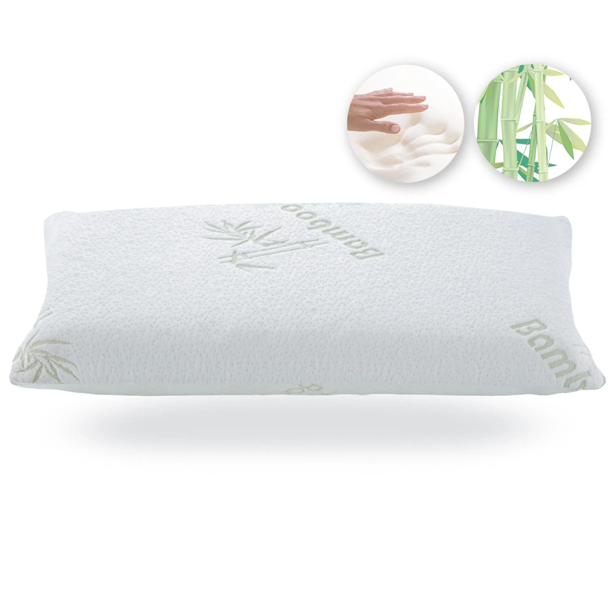 Maison Blanche | Memory Foam Pillow with Bamboo Cover